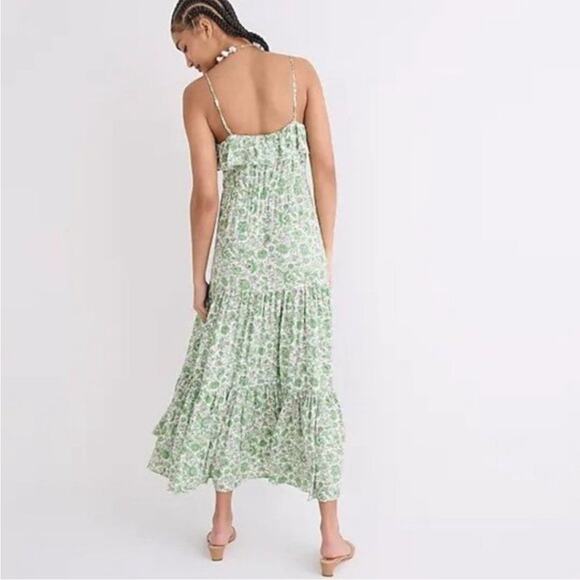 J. Crew Tiered Maxi Dress Tossed Floral - Picture 3 of 10